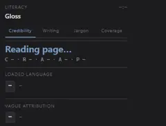 Gloss interface preview