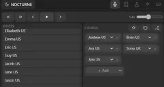 Nocturne interface preview